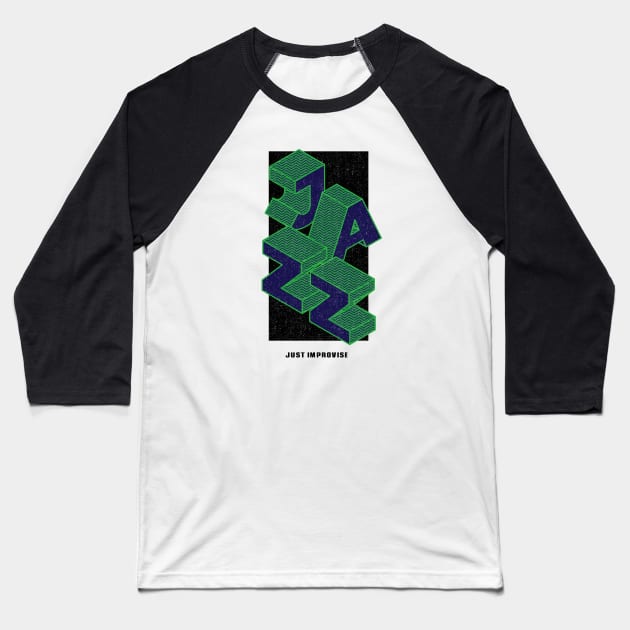 I love Jazz Baseball T-Shirt by Mantra99